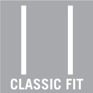 Selectați produsele cu simbolul Classic Fit dacă căutați haine largi. Produsele cu Classic Fit sunt cele mai largi din gama MASCOT.
