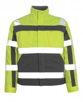 Geaca reflectorizanta de lucru galben-antracit