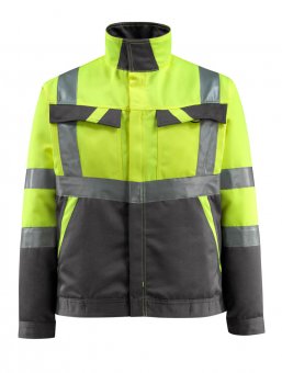 Geaca reflectorizanta de lucru galben-antracit inchis