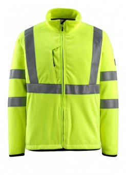 Geaca reflectorizanta fleece galbena