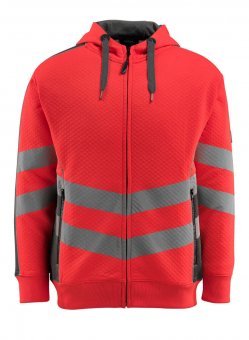 Hanorac rosu reflectorizant - antracit inchis