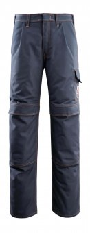 Pantaloni de lucru cu protectii multiple, bleumarin inchis
