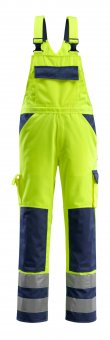 Salopeta galben reflectorizant - bleumarin, clasa 2
