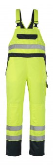 Salopeta galben reflectorizant - bleumarin, clasa 2