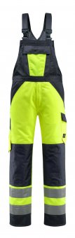 Salopeta galben reflectorizant - bleumarin inchis, clasa 2