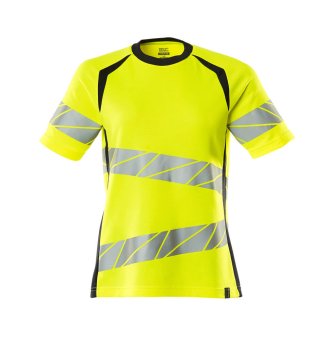 Tricou galben reflectorizant dama 