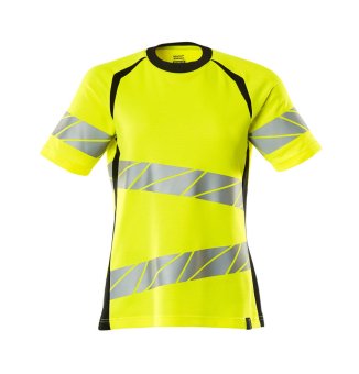 Tricou galben reflectorizant dama 