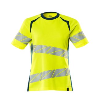 Tricou galben reflectorizant dama 