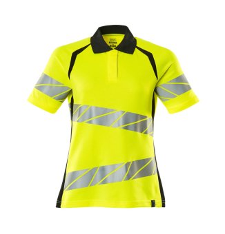 Tricou polo galben reflectorizant dama 