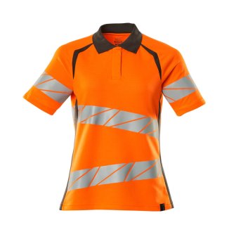Tricou polo portocaliu reflectorizant dama 