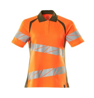 Tricou polo portocaliu reflectorizant dama 