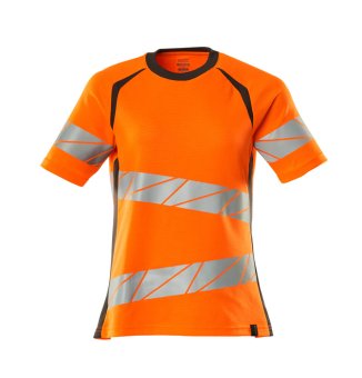 Tricou portocaliu reflectorizant dama V2