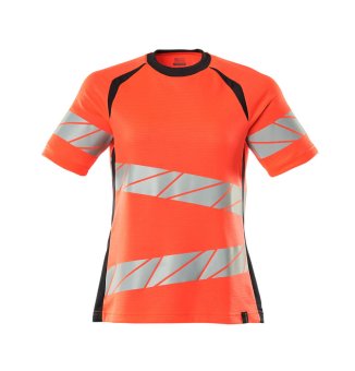 Tricou rosu reflectorizant dama 