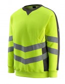 Bluza la baza gatului galben reflectorizant - antracit inchis