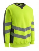 Bluza la baza gatului galben reflectorizant - antracit inchis