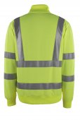 Bluza reflectorizanta cu fermoar galbena