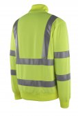 Bluza reflectorizanta cu fermoar galbena