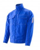 Geaca de lucru cu protectii multiple albastra