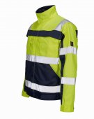 Geaca reflectorizanta de lucru galben-bleumarin