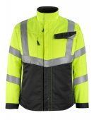 Geaca reflectorizanta de lucru galben-negru