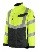 Geaca reflectorizanta de lucru galben-negru