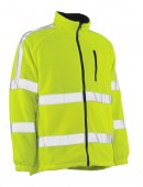 Geaca reflectorizanta fleece galben reflectorizant