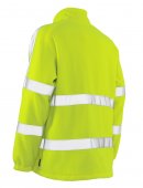 Geaca reflectorizanta fleece galben reflectorizant