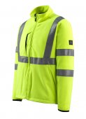 Geaca reflectorizanta fleece galbena