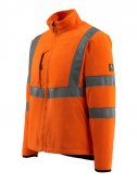 Geaca reflectorizanta fleece portocalie