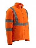 Geaca reflectorizanta fleece portocalie