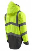 Geaca reflectorizanta impermeabila galben-antracit inchis