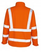 Geaca reflectorizanta softshell cu fleece pe interior