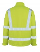 Geaca reflectorizanta softshell cu fleece pe interior
