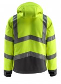 Geaca reflectorizanta softshell galben-antracit inchis