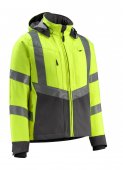 Geaca reflectorizanta softshell galben-antracit inchis