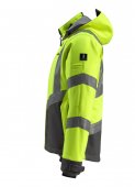 Geaca reflectorizanta softshell galben-antracit inchis