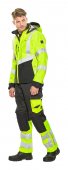 Geaca reflectorizanta softshell galben-antracit inchis