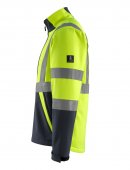 Geaca reflectorizanta softshell galben-bleumarin inchis