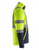 Geaca reflectorizanta softshell galben-bleumarin inchis