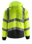 Geaca reflectorizanta softshell galben-negru