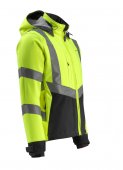 Geaca reflectorizanta softshell galben-negru