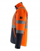 Geaca reflectorizanta softshell portocaliu - bleumarin inchis