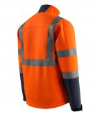 Geaca reflectorizanta softshell portocaliu - bleumarin inchis