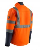 Geaca reflectorizanta softshell portocaliu - bleumarin inchis