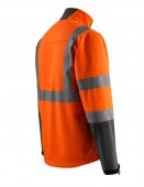 Geaca reflectorizanta softshell portocaliu-antracit inchis