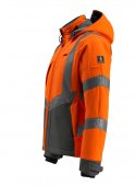 Geaca reflectorizanta softshell portocaliu-antracit inchis