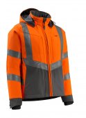 Geaca reflectorizanta softshell portocaliu-antracit inchis