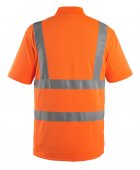Tricou polo cu nasturi portocaliu reflectorizant