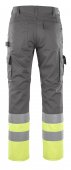 Pantaloni reflectorizanti de lucru antracit galben 