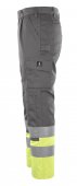 Pantaloni reflectorizanti de lucru antracit galben 